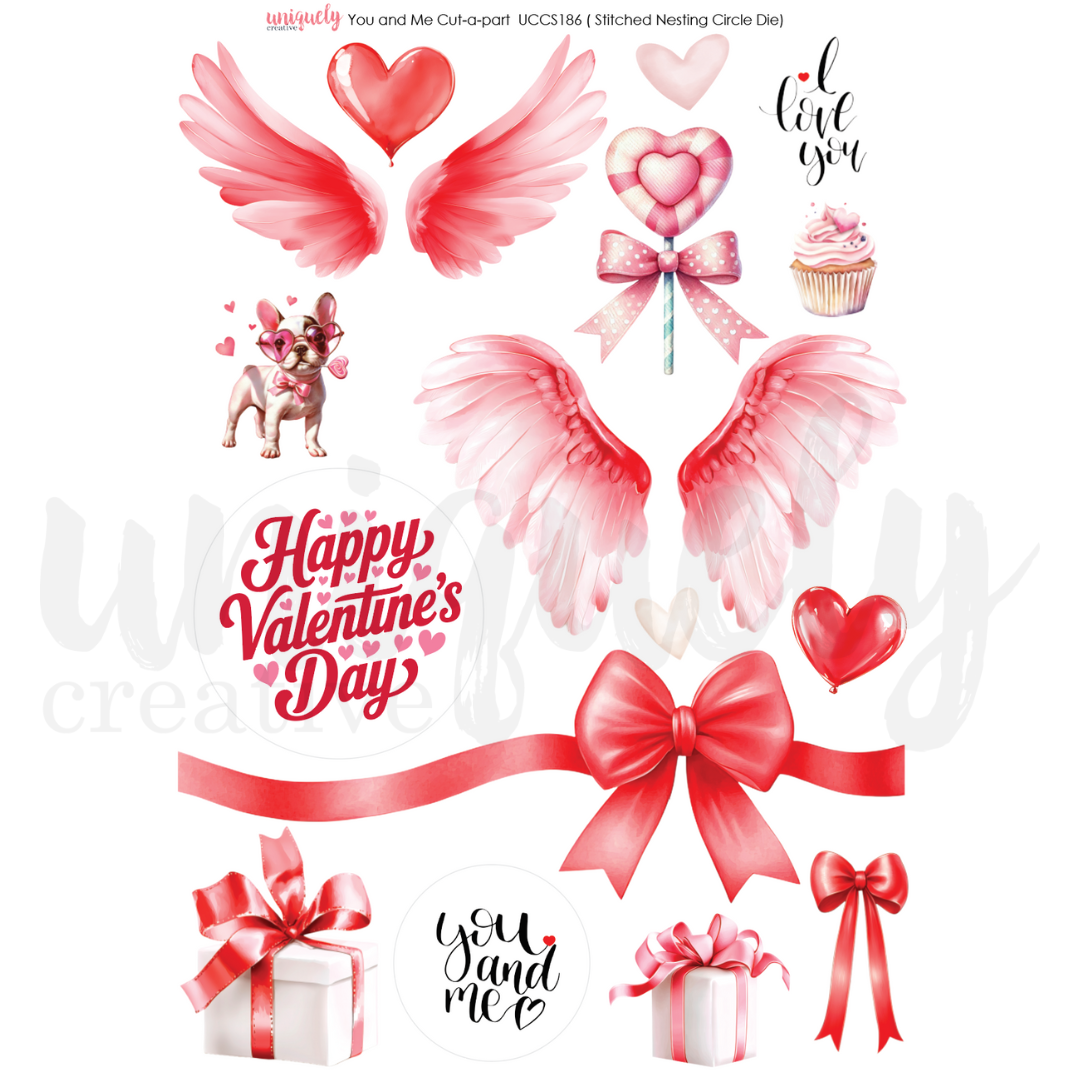 Uniquely Creative - You and Me Cut-a-Part Sheet