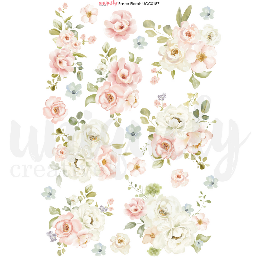 Uniquely Creative - Easter Florals Cut-a-Part Sheet