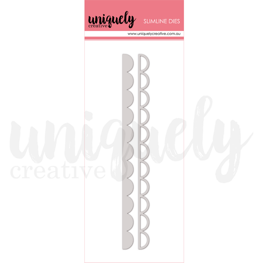 Uniquely Creative - Slimline Scallop Strip Die