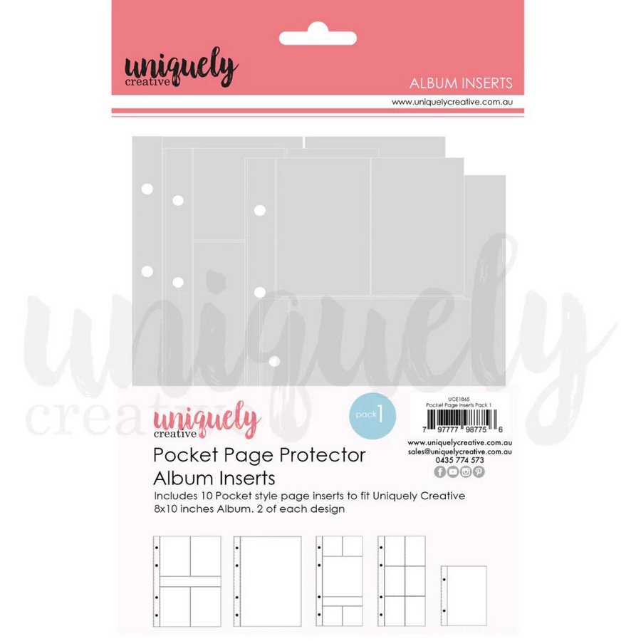 Uniquely Creative - Pocket Page Album Inserts - Pack 1