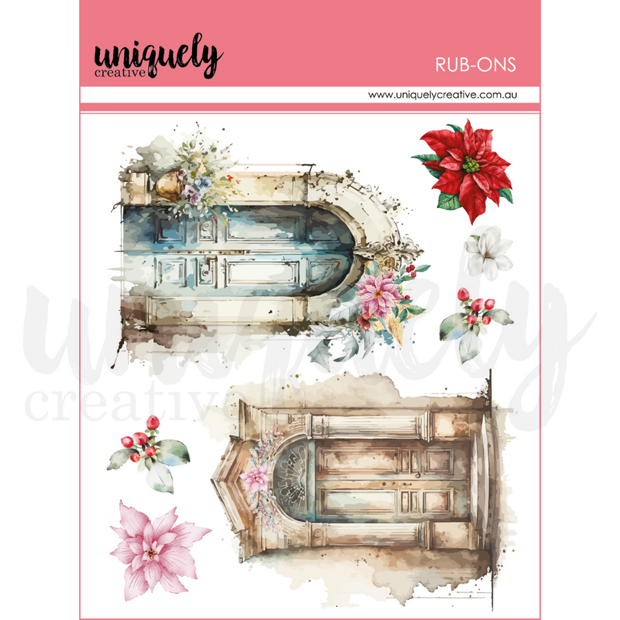 Uniquely Creative - A Christmas Dream Door Rub-ons