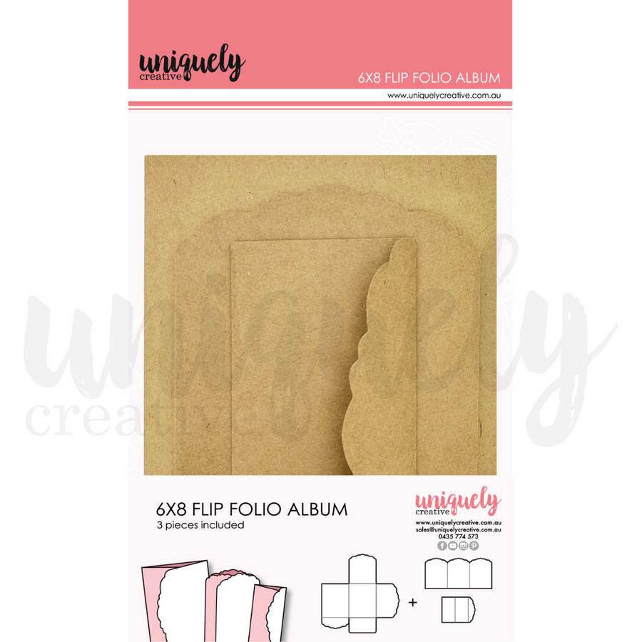 Uniquely Creative - 6" x 8" Flip Folio Album - Kraft