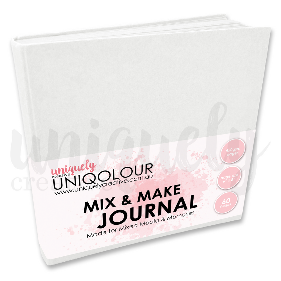 Uniquely Creative - UNIQOLOUR 6" x 6" Mix & Make Journal - White