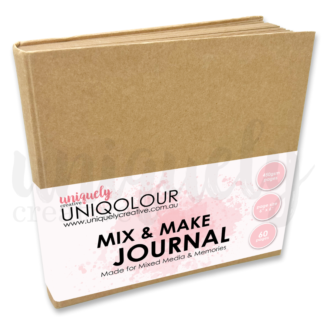 Uniquely Creative - UNIQOLOUR 6" x 6" Mix & Make Journal - Kraft