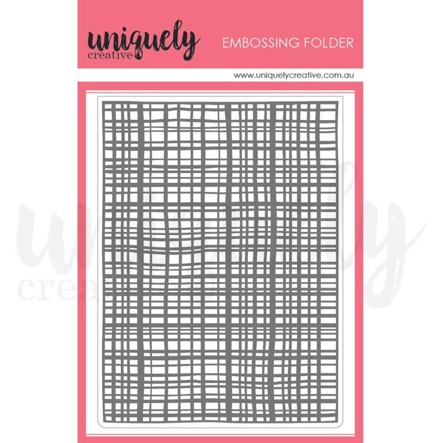 Uniquely Creative - Meshwork Embossing Folder