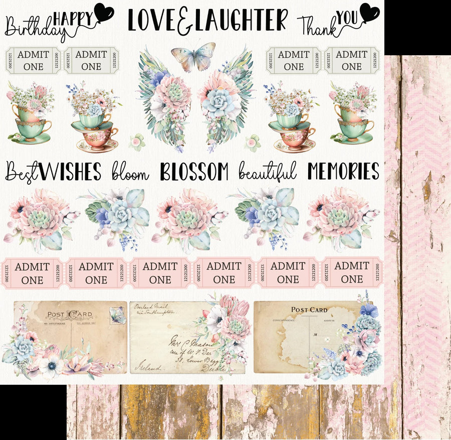 Uniquely Creative - 12" x 12" Blossoming Daydream Paper (Blossom & Bloom Collection)