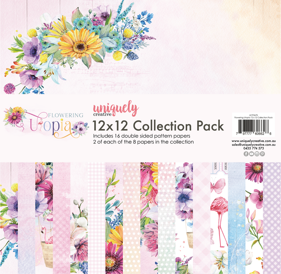 Uniquely Creative - 12" x 12" Flowering Utopia Collection Pack