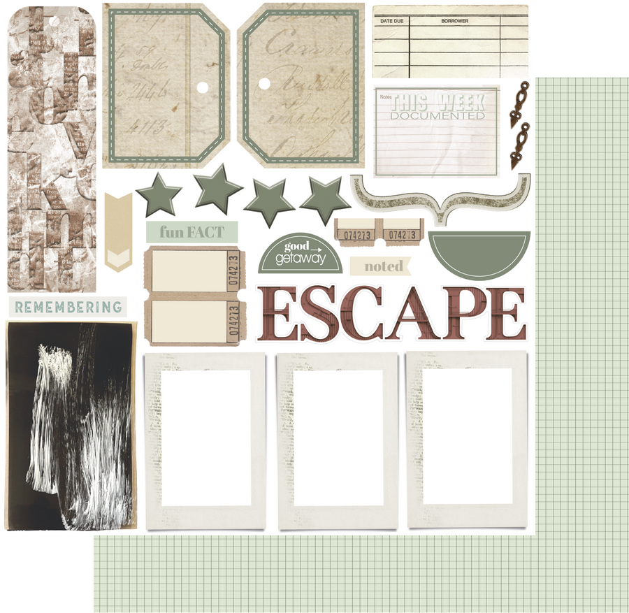 Uniquely Creative - ESCAPE Page on a Page Paper (Industry Standard Collection)