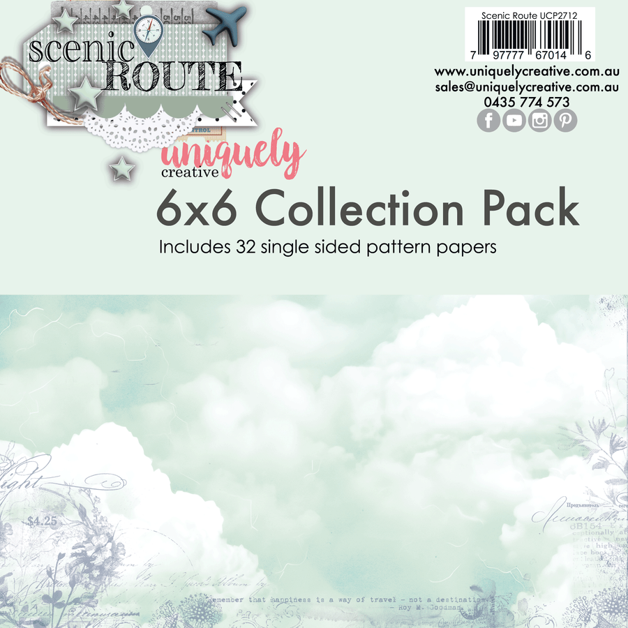 Uniquely Creative - Scenic Route 6" x 6" Collection Pack