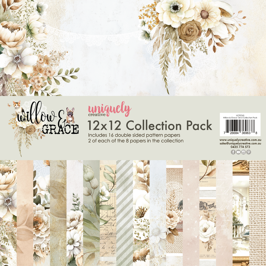 Uniquely Creative - 12" x 12" Willow & Grace Collection Pack