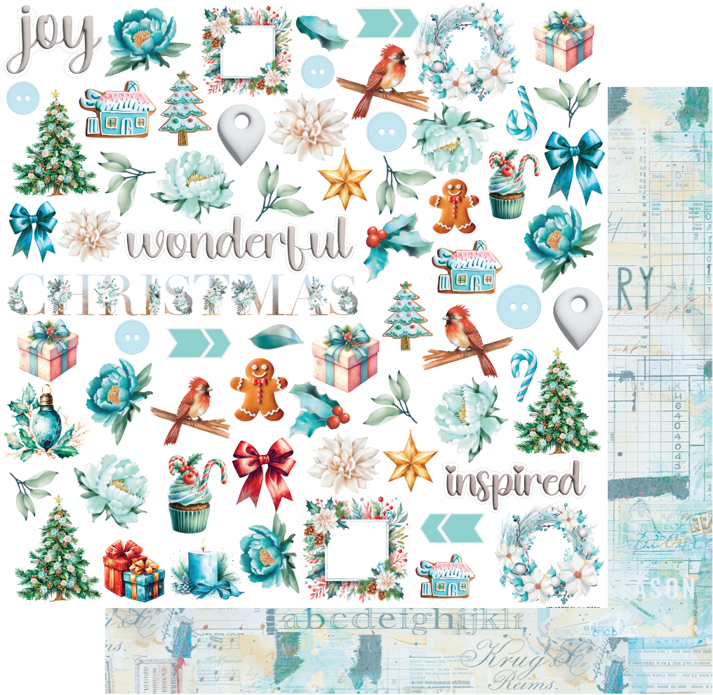 Uniquely Creative - Wonderful Christmas Paper (Merry and Bright Collection)