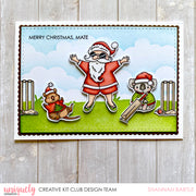 Uniquely Creative - Sandy Santa Christmas Stamp