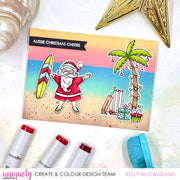 Uniquely Creative - Sandy Santa Christmas Stamp