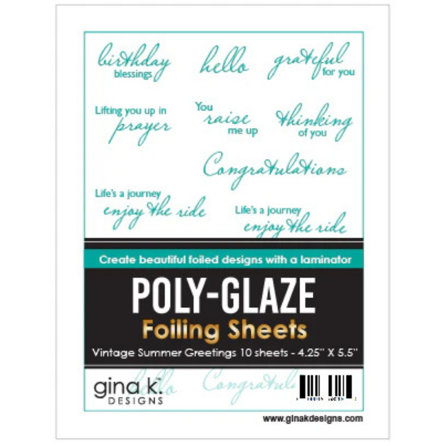 Gina K Designs - Poly-Glaze Vintage Summer Greetings