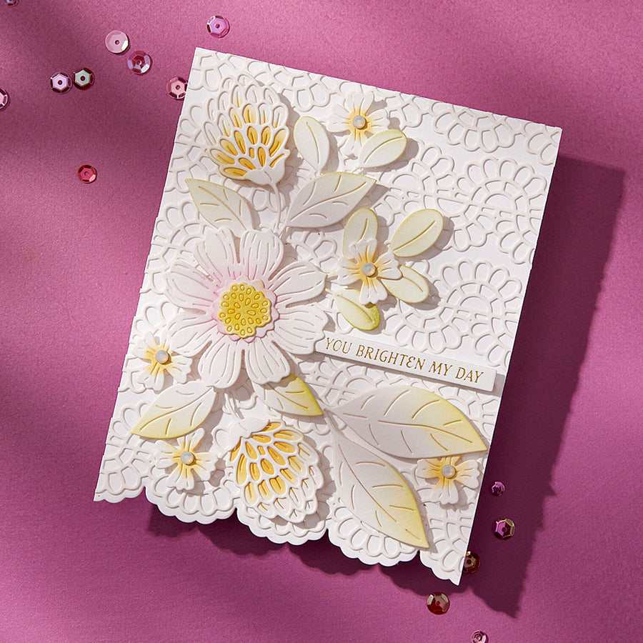 Spellbinders - Eyelet Scallop Border Etched Dies from the Vivid Expressions Collection