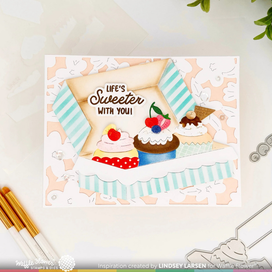 Waffle Flower - Hey Cupcake Sentiments Combo