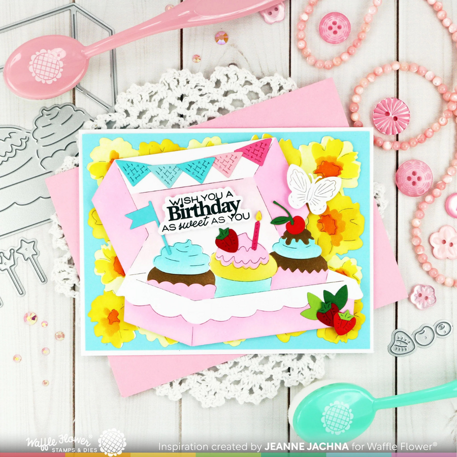 Waffle Flower - Sweet Birthday Sentiments Stamp Set