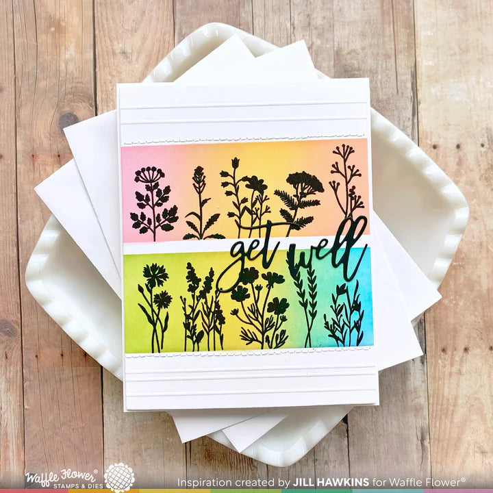 Waffle Flower - Wild Flower Silhouettes Stamp Set