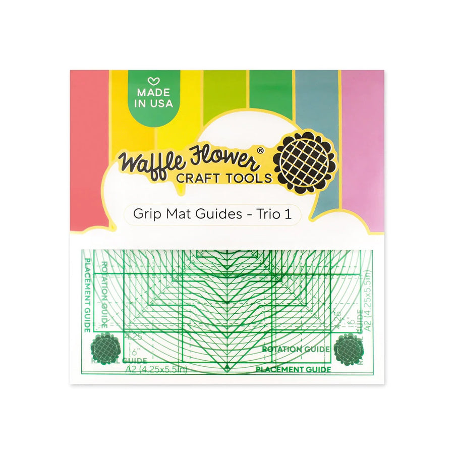 Waffle Flower - 6" x 6" Grip Mat Guides Trio 1