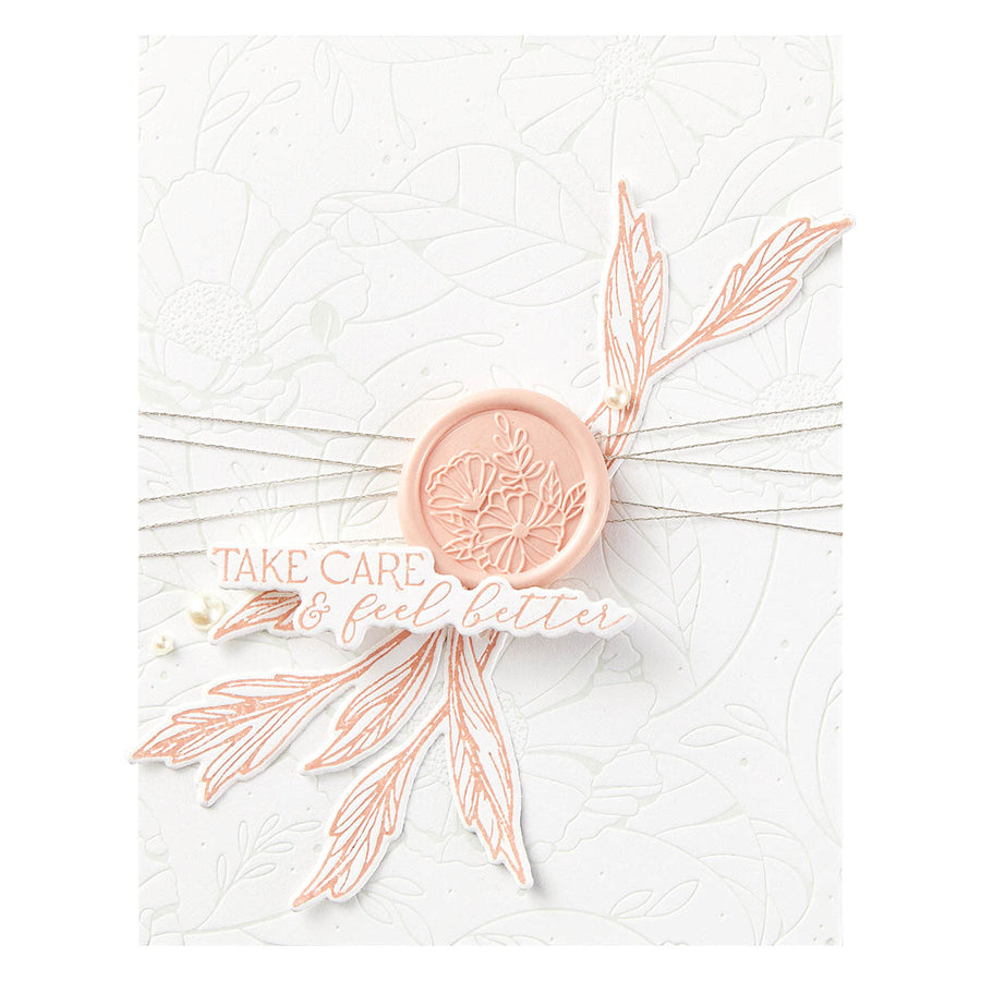 Spellbinders - Timeless Blooms Wax Seal Stamp from the Pressed Posies Collection