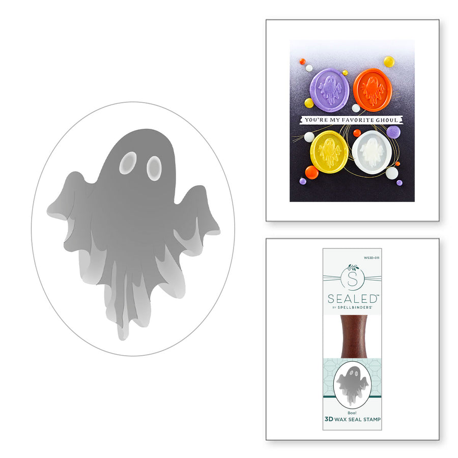 Spellbinders - Boo! 3D Wax Seal from the Happy Haunting Collection