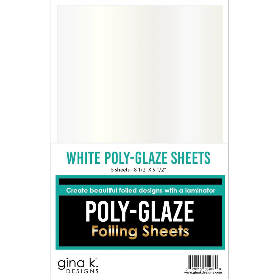 Gina K Designs White Poly-Glaze Sheets