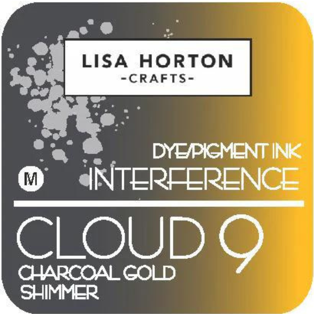 Lisa Horton Crafts - Interference Ink Pad - Charcoal Gold Shimmer