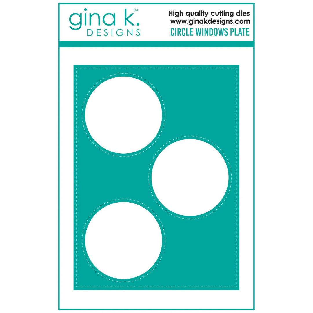 Gina K Designs - Circle Windows Plate Die