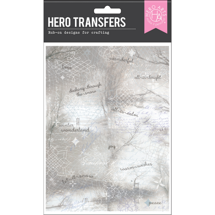 Hero Arts - Snow & Swirls Hero Transfers